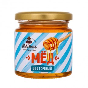 Мёд цветочный натуральный, 250 грамм